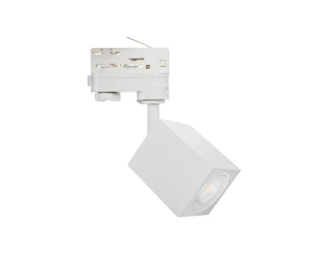 Lampa OSCAR-Track-ALU-W/W-3F biała z białym przegubem 1xgu10 LUXsystem-3F (na szynę trzyfazową)