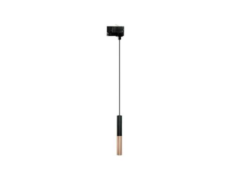 Lampa LEYA LED 3W Rose Gold / Black wisząca zwis oprawa SLIM fi25 na szynę szynoprzewod 1-fazowy luxsystem-1f