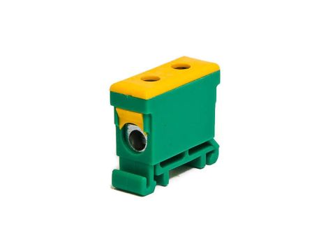 Złączka szynowa gwintowa al/cu 16mm2 zielono-żółta WLZ-35P/16Z