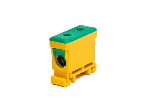 Złączka szynowa gwintowa al/cu 35mm2 zielono-żółta WLZ-35P/35Z