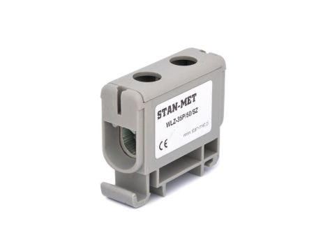 Złączka szynowa gwintowa al/cu 50mm2 szara WLZ-35P/50SZ