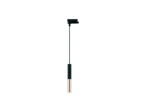 Lampa LEYA LED 3W Rose Gold / Black wisząca zwis oprawa SLIM fi25 na szynę szynoprzewod 3-fazowy luxsystem-3f