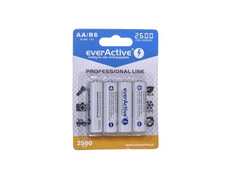 Zestaw akumulatorków everActive Professional line EVHRL6-2600 (2600mAh Ni-MH)