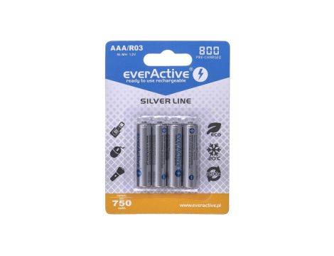 Zestaw akumulatorków everActive EVHRL03-800 (800mAh Ni-MH LSD)