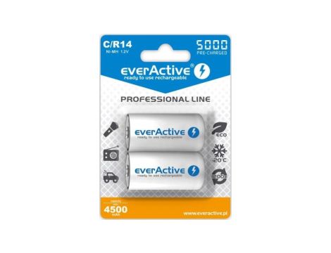 Zestaw akumulatorków everActive EVHRL14-5000 (5000mAh Ni-MH)