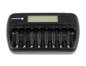 EVERACTIVE ŁADOWARKA PROCESOROWA AAA/AA, 8 W PEŁNI NIEZALEŻNYCH KANAŁÓW, ŁADOWANIE, ODŚWIEŻANIE, ADAPTER 12V W ZEST. NC-800