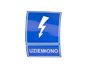 Tabliczka /znak informacyjny/ TZI 74x105S /UZIEMIONO/ E04TZ-01041120300 /10szt./