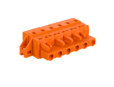 Gniazdo MCS-MIDI Classic 6-biegunowe pomarańczowe raster 7,62mm 231-706/031-000 /25szt./