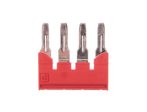 Mostek wtykowy do UT-6 4-biegunowy 8,2mm czerwony FBS 4-8 3030307 /25szt./