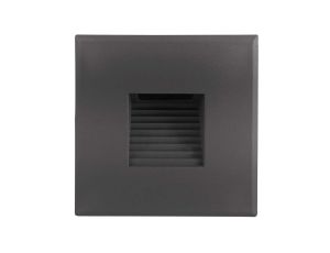 Oprawa LED dopuszkowa 3W 90lm 4000K/neutralna IP20 kwadratowa metaliczna DECENTLY S2 Gray 3W NW GXLL072