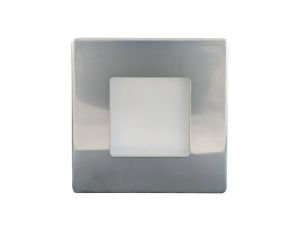 Oprawa LED dopuszkowa 2,5W 140lm 4000K/neutralna IP44 kwadratowa wodoodporna metaliczna DECENTLY IP44 Nickel 2.5W NW GXLL054