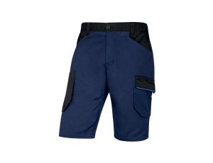 Bermudy robocze Mach2 z poliestru i bawełny granatowo niebieskie S M2BE3 M2BE3BMPT