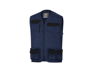 Kamizelka robocza Mach2 z poliestru i bawełny granatowo niebieskie 3XL M2GI3 M2GI3BM3X