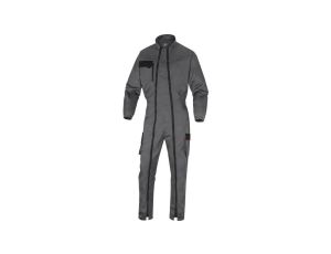 Kombinezon roboczy Mach2 z poliestru i bawełny dwa zamki szaro pomarańczowe L M2CZ3 M2CZ3GOGT