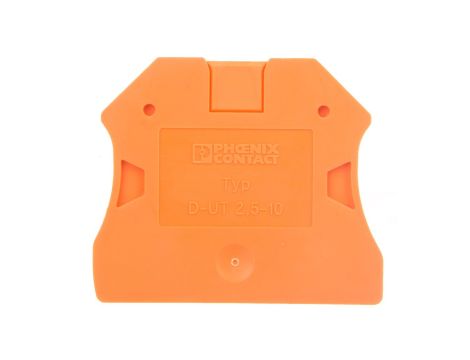 Pokrywa zamykająca pomarańczowa D-UT 2,5/10 OG 3047219 /50szt./