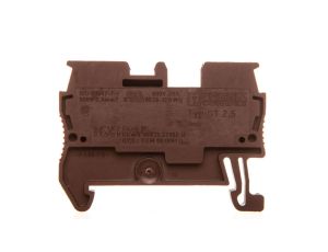 Złączka szynowa 2-przewodowa 0,08-4mm2 brązowa ST 2,5 BN 3035360 /50szt./