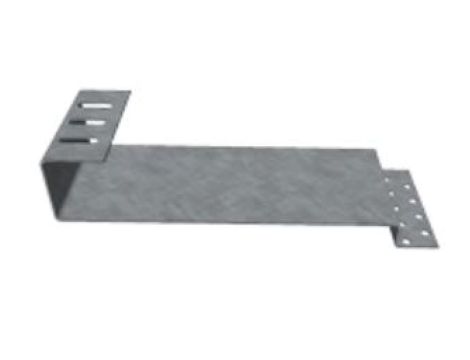 Uchwyt z blachy nierdzewnej pod karpiówkę, wydłużony 409mm K-44-W