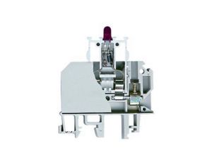 Złączka szynowa gwint. z bezp. i diodą 12V DC 2,5 mm2 TS35 1 tor ZUB1-2.5D(12V) 13202972