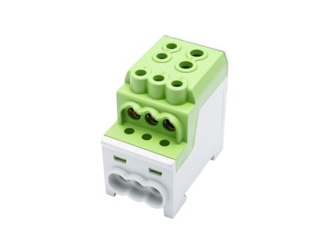 Blok rozdzielczy - dystrybucyjny Al/Cu SDB 200 (80030) SIMBLOCK zielony 81602005