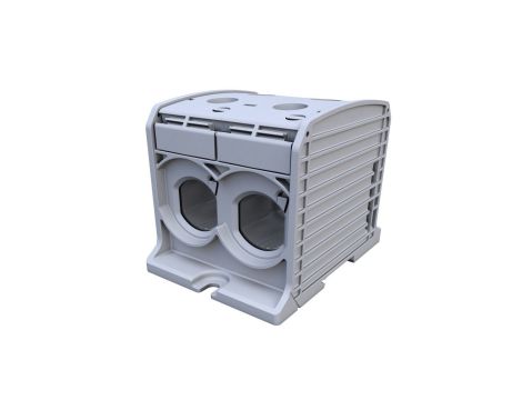 Złączka szynowa gwintowa Al/Cu STB 300-2 (87920) SIMBLOCK szary 81302002