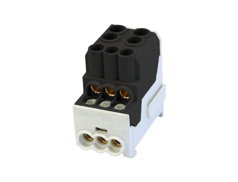 Blok rozdzielczy - dystrybucyjny Al/Cu SDB 100 (80010) SIMBLOCK czarny 81601007