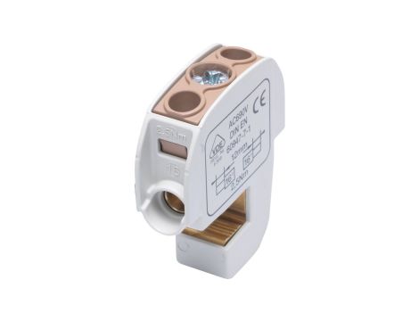 Zacisk izolowany szynowy SBB 16 (86105) SIMBLOCK brązowy 81550015