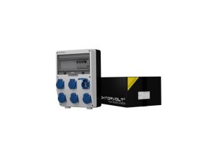 Rozdzielnica budowlana TD-S/FI 6x230V gniazda Mennekes Doktorvolt 0618