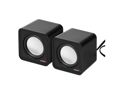 Głośniki komputerowe 6W USB SilveriBlack Audiocore AC870 B AC870