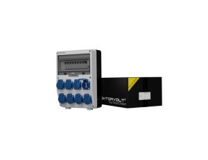 Rozdzielnica budowlana TD-S/FI 8x230V gniazda Mennekes Doktorvolt 0373