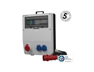 Rozdzielnica budowlana z licznikiem energii EEG MID Siemens pTD-S 16A 2x230V gniazda Mennekes Schuko Doktorvolt 6054