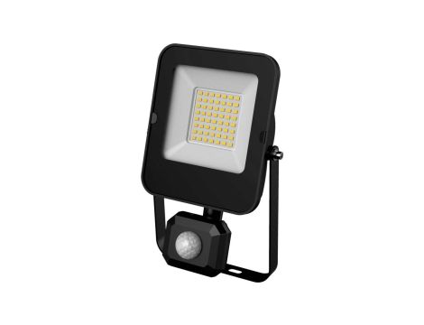 Projektor Naświetlacz LED 30W 3000lm 6000K/chłodna IP44 z czujnikiem ruchu PIR czarny ALFA PIR SMD 30W CW GXLR054