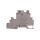 Złączka szynowa ochronna 3-piętrowa 4mm2 szara UT 4-PE/L/TG 3214365 /50szt./