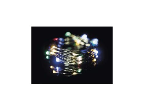 Lampki choinkowe XMAS nano TIMER 2,4W 75LED 7,5m IP44 multikolor D3AM02