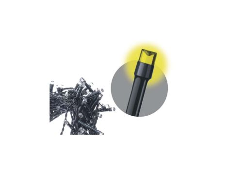 Oświetlenie świąteczne XMAS sople 6W 200LED 3,6m IP44 /8 programów/ ciepła biała D4CW01