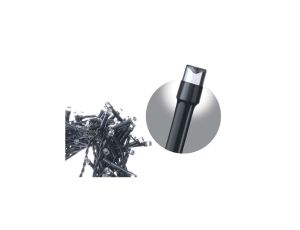 Oświetlenie świąteczne XMAS sople 6W 200LED 3,6m IP44 /8 programów/ zimna biała D4CC01