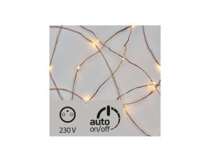 Lampki choinkowe XMAS nano TIMER 2,4W 100LED 10m IP44 ciepły biały D3AW02