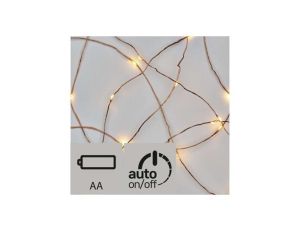 Ozdoby świąteczne XMAS nano TIMER 0,6W 10LED 0,9m IP20 ciepły biały D3AW06