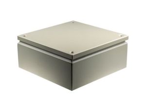 Puszka elektroinstalacyjna, 300 x 300 x 120mm, IP66, kolor RAL 7032, materiał Stal, RS PRO