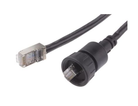 Kabel kat. 5e Ekranowane Czarny 2m