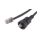 Kabel kat. 5e Ekranowane Czarny 2m