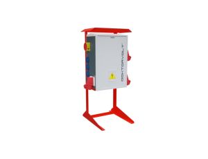 Rozdzielnica budowlana na stojaku OS-S/FI SET 2x32A 1x16A 8x230V gniazda Mennekes zabezpieczenia SIEMENS Doktorvolt 6894