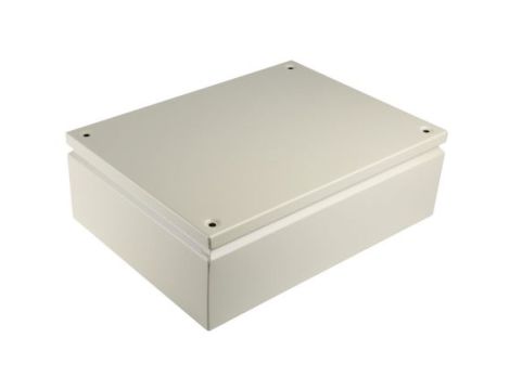 Puszka elektroinstalacyjna, 400 x 300 x 120mm, IP66, kolor RAL 7032, materiał Stal, RS PRO