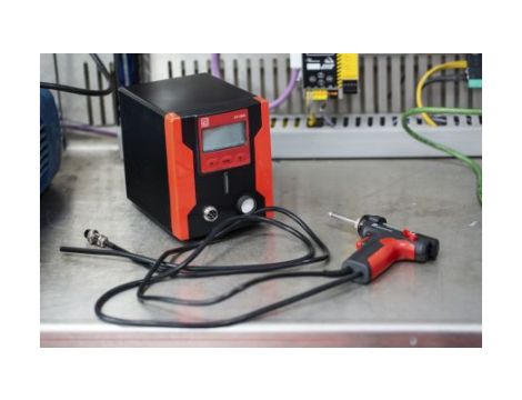 Podstawka do rozlutownic, 1-wyjściowa, 220 → 240V, Typ F — wtyczka Schuko, typ G — brytyjski 3-stykowy, RS PRO