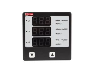 Cyfrowy miernik panelowy wielofunkcyjny, 5 (Current) A, 500 (AC RMS Input Voltage) V, 500 (Secondary Input Voltage) V,