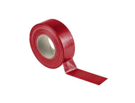 Taśma tkaninowa kolor Czerwony x 50mm, 50m x 0.23mm RS PRO