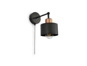 Lampa LOFT ABI-G K4W 1xE27 kinkiet czarno złota