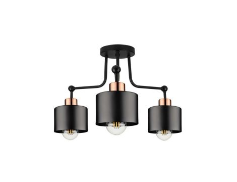 Lampa LOFT ABI-G P2 3xE27 plafon czarno złota