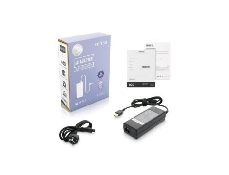 MITSU ZASILACZ 20V 4.5A (PROSTOKĄTNY 11.0X4.5 PIN - YOGA) - LENOVO