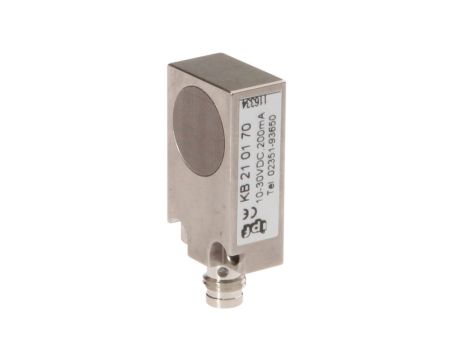 Czujnik pojemnościowy 43x12x20mm zabudowany Sn: 5mm 10-30VDC PNP NO złącze M8 IP65 KB210170