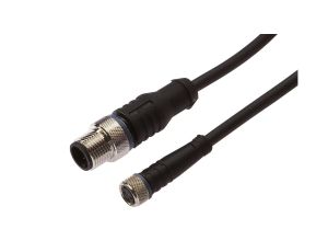 Złącze do samokonfekcjonowania M8 proste żeńskie M12 męskie proste 3-pinowe PUR 60V 3x0.34mm IP67 VK150F84
